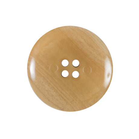 Beige 4-Hole Plastic Button - 40L/25.5mm