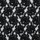 Jay Godfrey Black Floral Flocked Lace