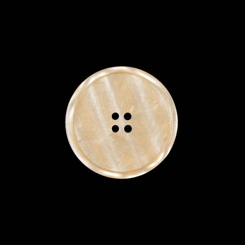 Beige Iridescent Plastic Button - 32L/20mm