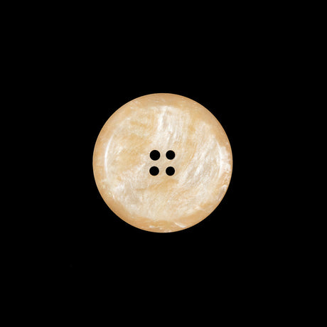Beige Iridescent Plastic Button - 28L/18mm