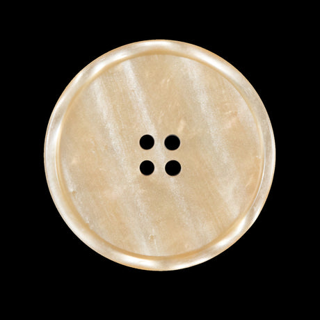 Beige Iridescent 4-Hole Plastic Button - 44L/28mm