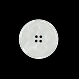 White Iridescent Plastic Button - 36L/23mm