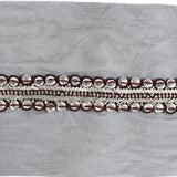 Fancy Beaded Metal Trim - 2.75"
