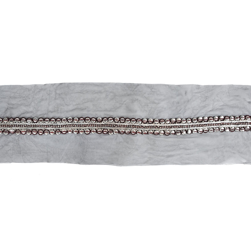 Fancy Beaded Metal Trim - 2.75"