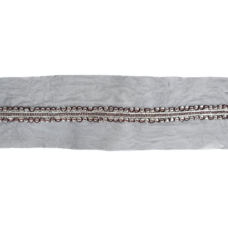 Fancy Beaded Metal Trim - 2.75"