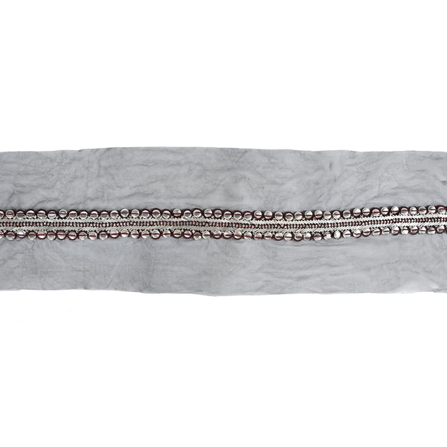 Fancy Beaded Metal Trim - 2.75"