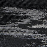 White Sand and Black Abstract Jacquard