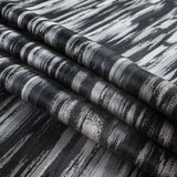 White Sand and Black Abstract Jacquard
