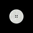 White Iridescent Plastic Button - 28L/18mm