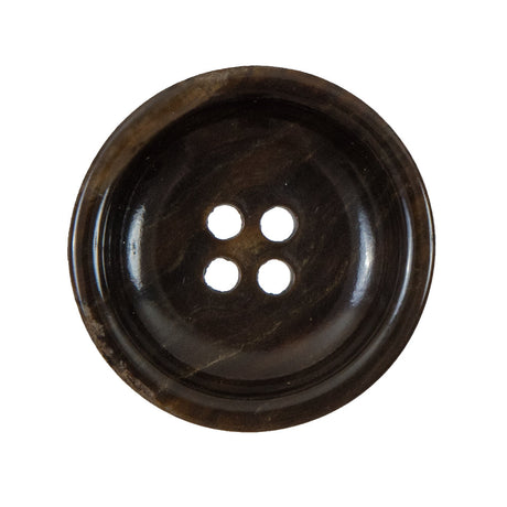 Brown Concaving Plastic Button - 45L/29mm