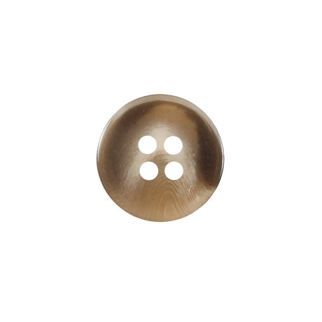 Brown 4-Hole Plastic Button - 24L/15mm