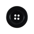 Black 4-Hole Plastic Button - 40L/25.5mm