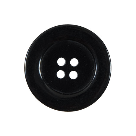 Black 4-Hole Plastic Button - 40L/25.5mm