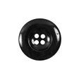 Black 4-Hole Plastic Button - 35L/22mm