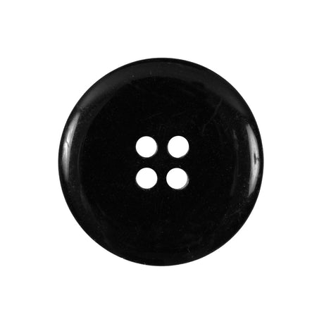 Black 4-Hole Plastic Button - 40L/25.5mm