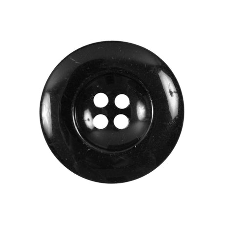 Black 4-Hole Plastic Button - 40L/25.5mm