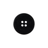 Black 4-Hole Plastic Button - 30L/19mm