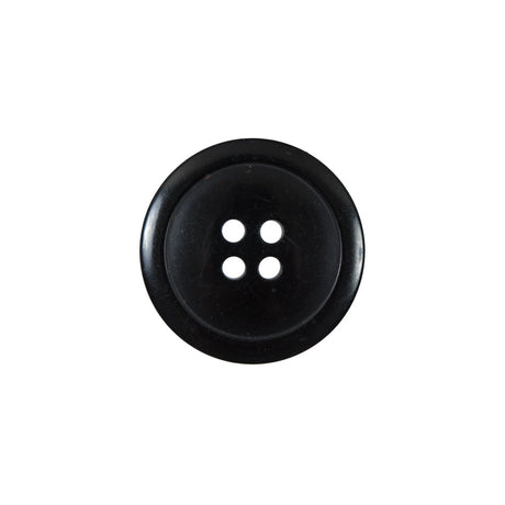 Black 4-Hole Plastic Button - 30L/19mm