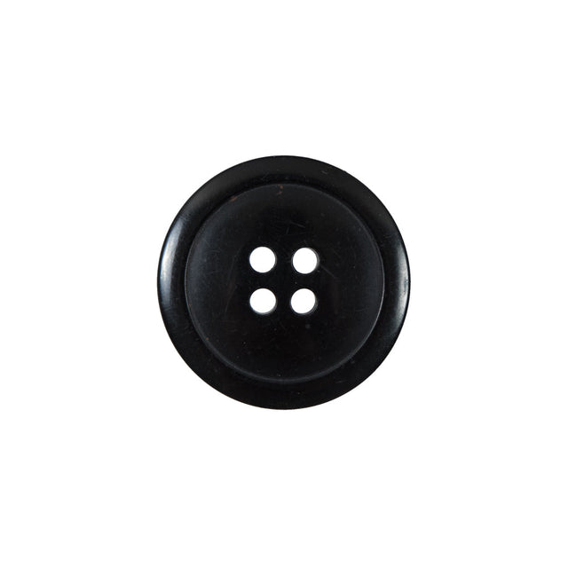 Black 4-Hole Plastic Button - 30L/19mm