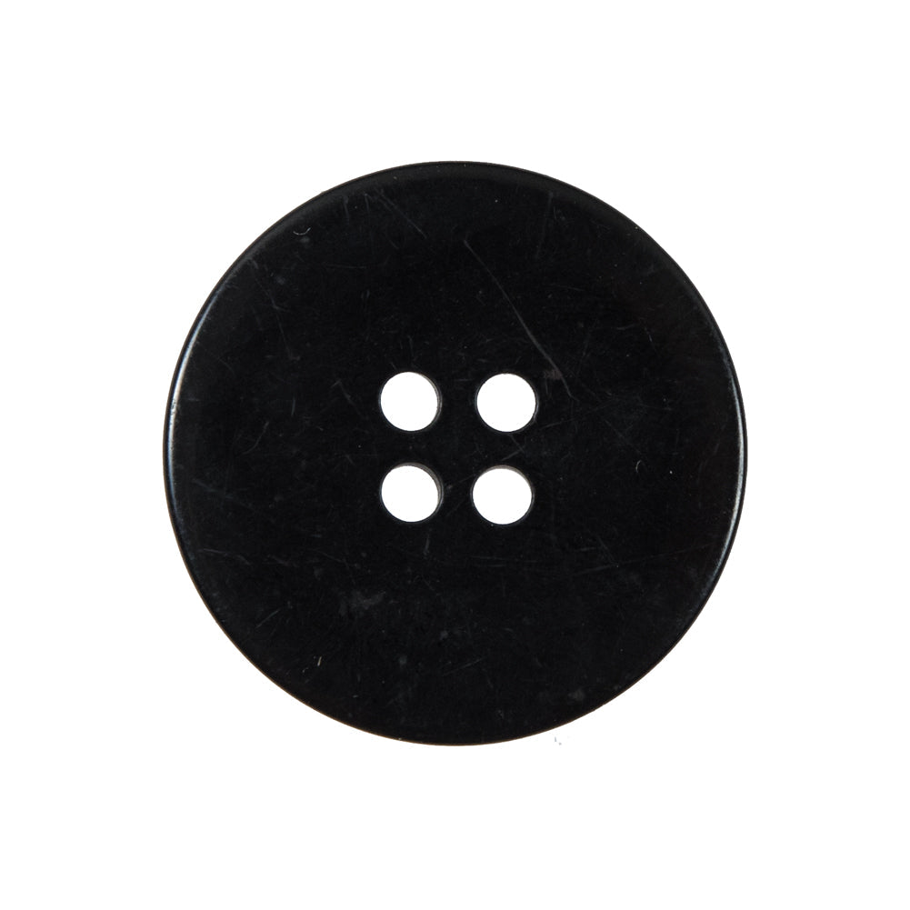 Black 4-Hole Plastic Button - 40L/25.5mm