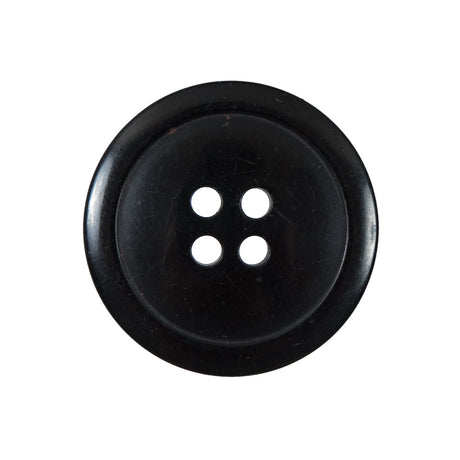 Black 4-Hole Plastic Button - 40L/25.5mm