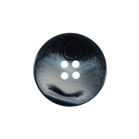 Navy and Light Blue Plastic Button - 36L/23mm