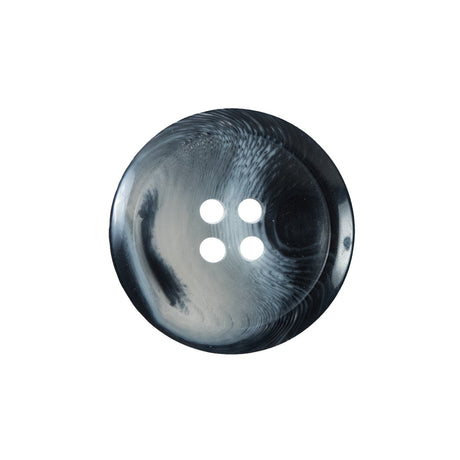 Navy and Light Blue Plastic Button - 36L/23mm