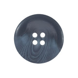 Blue Translucent Rimmed Plastic Button - 40L/25.5mm