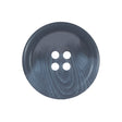 Blue Translucent Rimmed Plastic Button - 40L/25.5mm