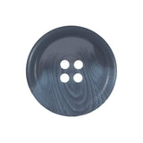 Blue Translucent Rimmed Plastic Button - 40L/25.5mm