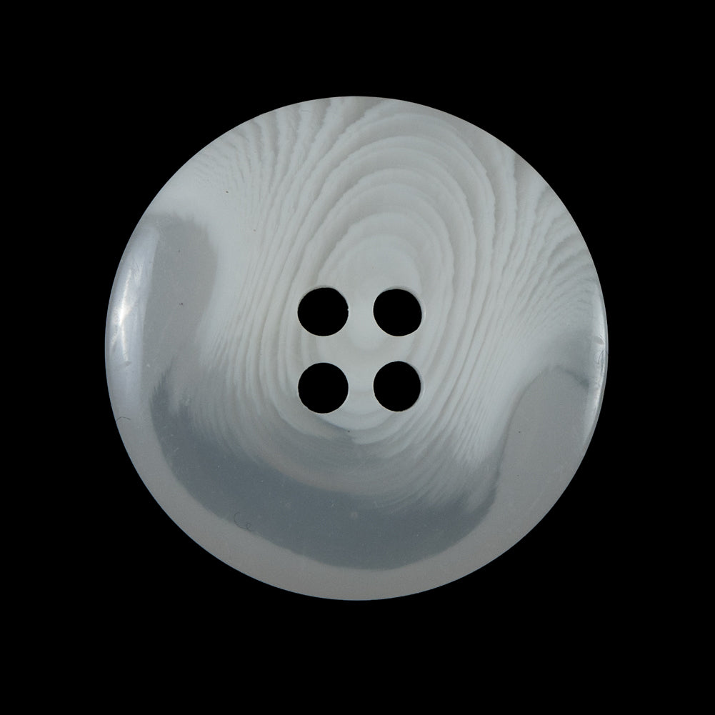 White Translucent Plastic Button - 48L/30.5mm