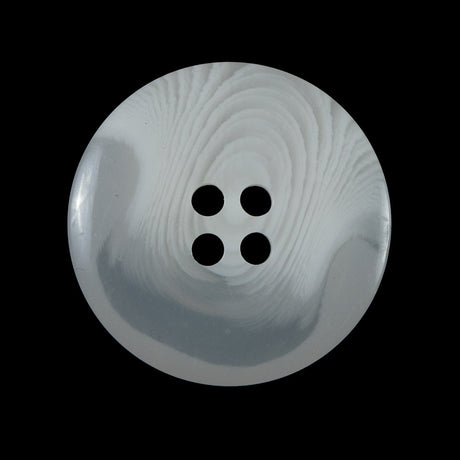 White Translucent Plastic Button - 48L/30.5mm