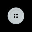 White 4-Hole Plastic Button - 36L/23mm