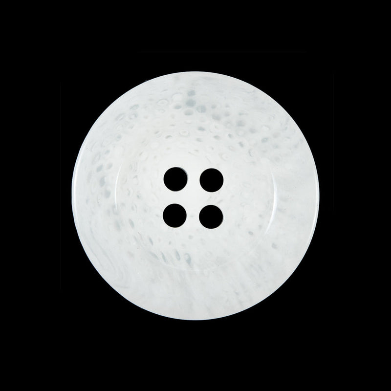Translucent White 4-Hole Button - 40L/25.5mm