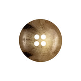 Chestnut and Parsnip Spotted 4-Hole Semi-Translucent Plastic Button - 36L/23mm