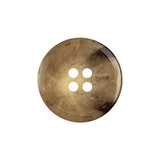 Chestnut and Parsnip Spotted 4-Hole Semi-Translucent Plastic Button - 36L/23mm