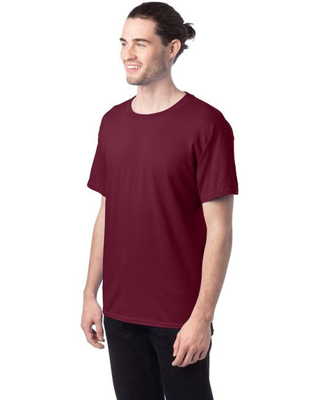 Hanes unisex cotton crewneck T-shirt in assorted colors for everyday casual wear