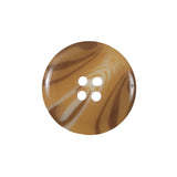 Brown and Beige Plastic Button - 36L/23mm