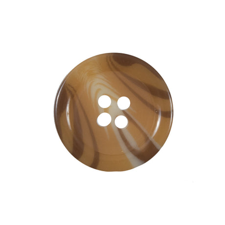 Brown and Beige Plastic Button - 36L/23mm