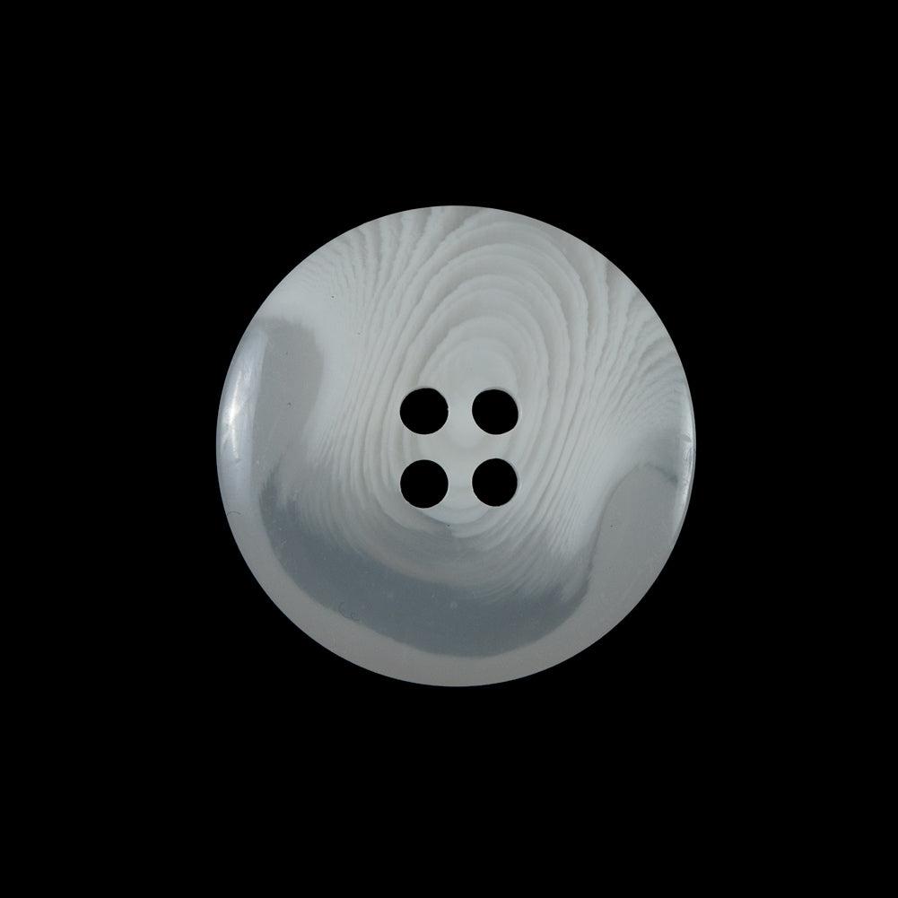 White Translucent Plastic Button - 36L/23mm