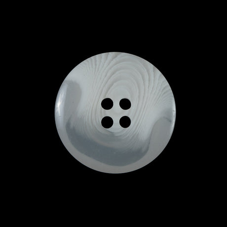 White Translucent Plastic Button - 36L/23mm