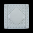 White Square Bevel Cut Button - 50L/32mm