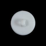 White Petal Bordered Shank-Back Button - 36L/23mm
