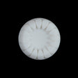 White Petal Bordered Shank-Back Button - 36L/23mm