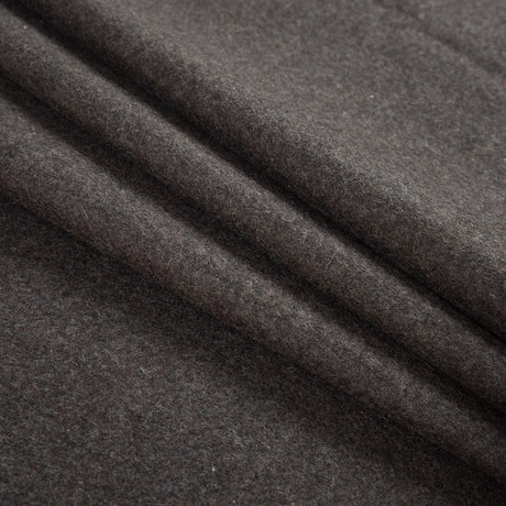 Heathered Turkish Coffee Felted Wool Coating
