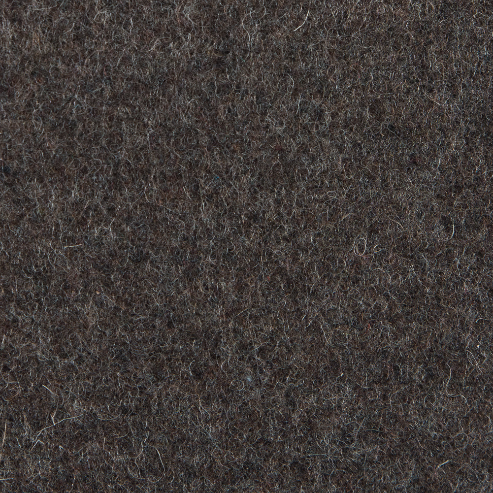 Heathered Turkish Coffee Felted Wool Coating