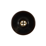 Black and Gold Concaving Plastic Button - 36L/23mm