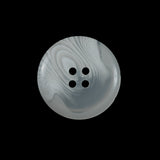White Translucent Domed Plastic Button - 36L/23mm