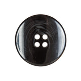 Black and Gray Plastic Button with Dipped Edges - 40L/25.5mm