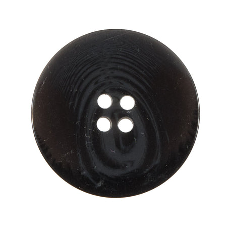Black and Gray Swirl 4-Hole Plastic Button - 44L/28mm